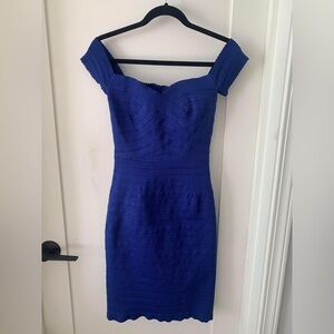 Reiss off the shoulder bodycon bandage dress- Size 2